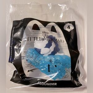 Walt Disney’s The Little Mermaid ‘ Flounder ‘ McDonald’s Happy Meal Kid’s Toy